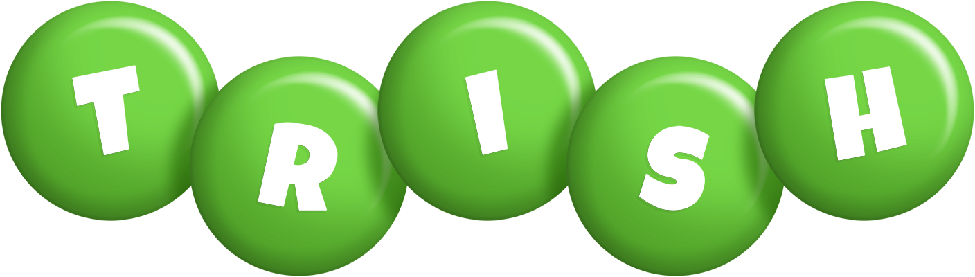 Trish candy-green logo