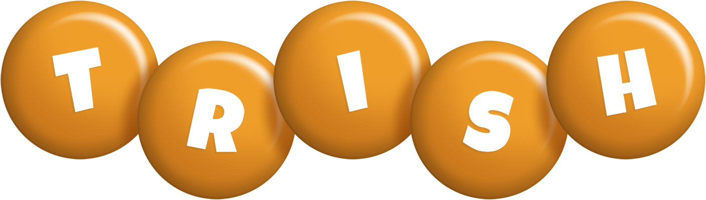 Trish candy-orange logo