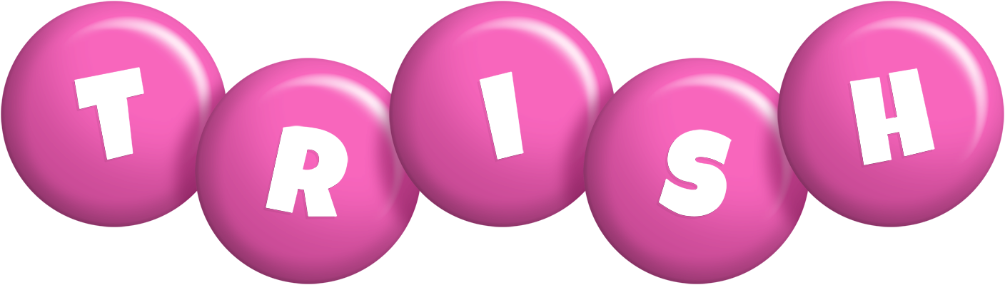Trish candy-pink logo