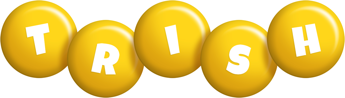 Trish candy-yellow logo