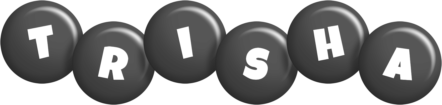 Trisha candy-black logo