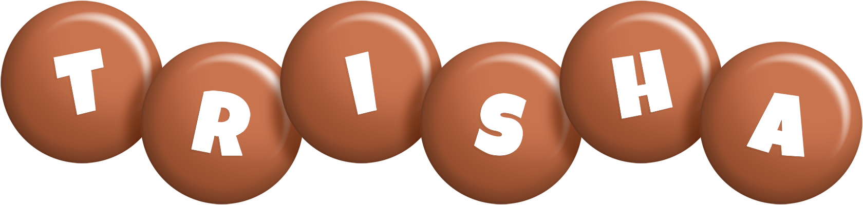 Trisha candy-brown logo