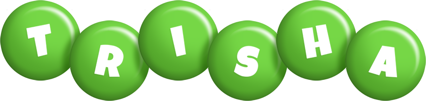 Trisha candy-green logo