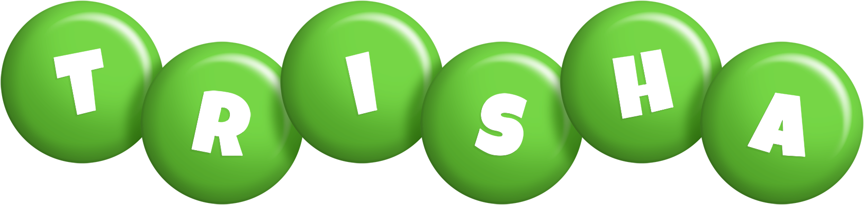 Trisha candy-green logo