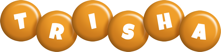Trisha candy-orange logo