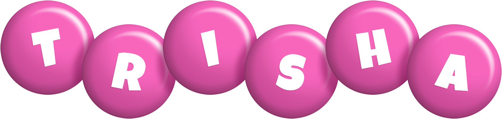 Trisha candy-pink logo