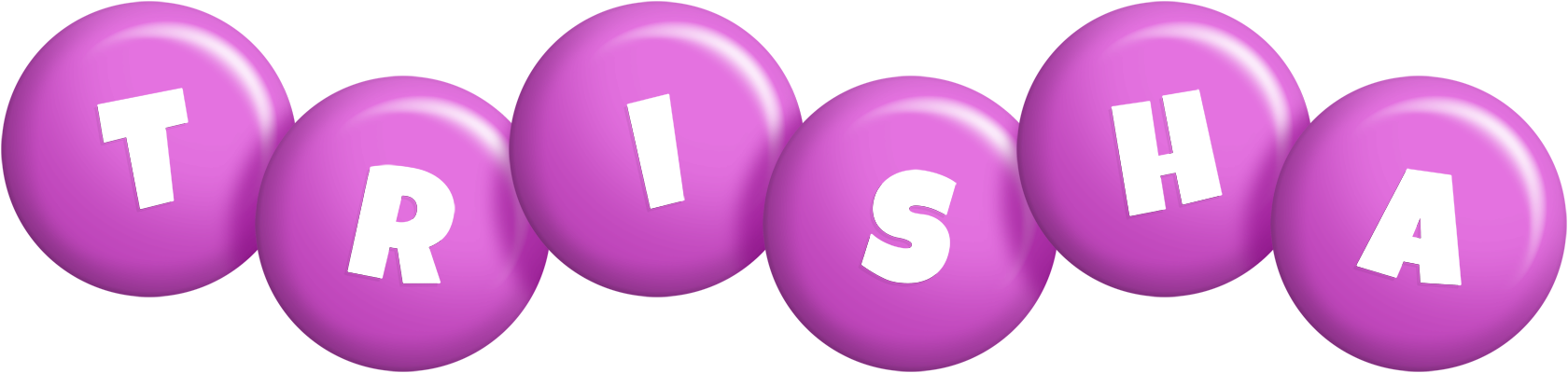 Trisha candy-purple logo