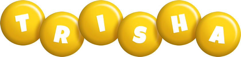 Trisha candy-yellow logo