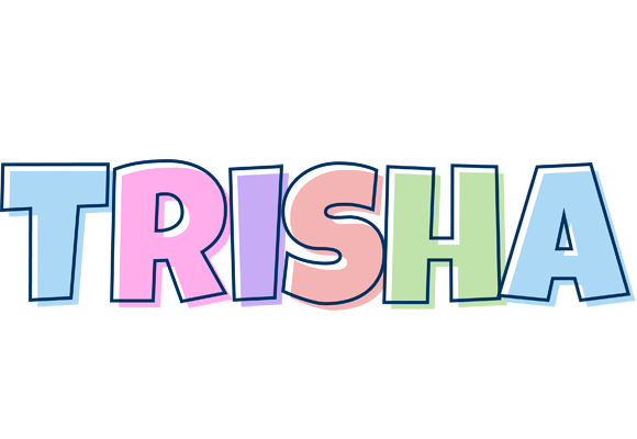 Trisha pastel logo