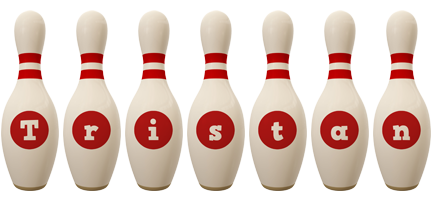 Tristan bowling-pin logo