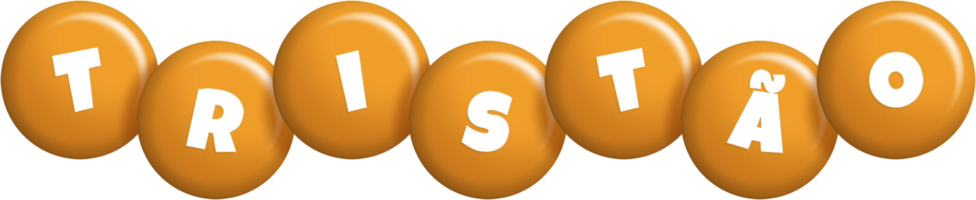 Tristão candy-orange logo