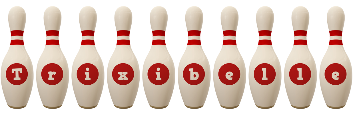 Trixibelle bowling-pin logo