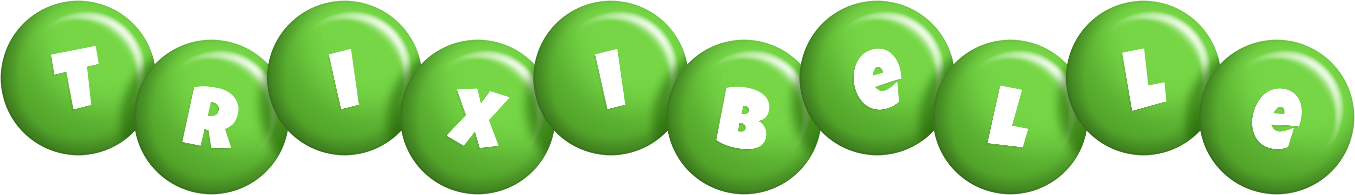 Trixibelle candy-green logo