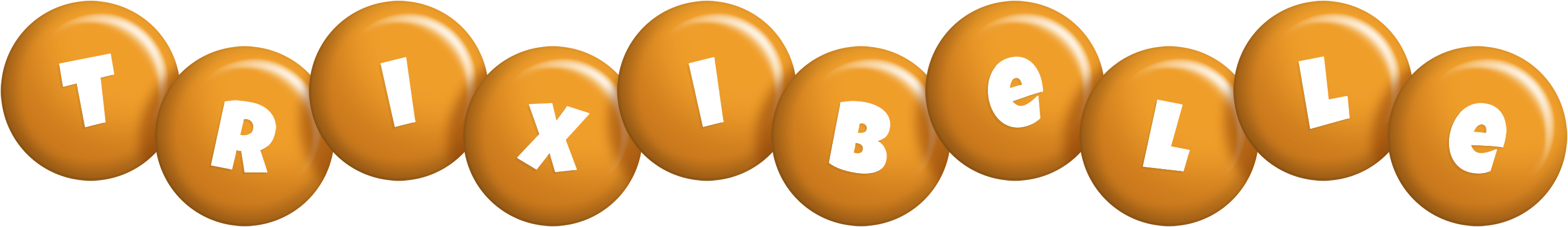 Trixibelle candy-orange logo