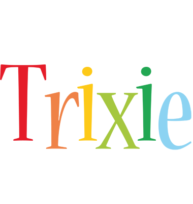 Trixie birthday logo