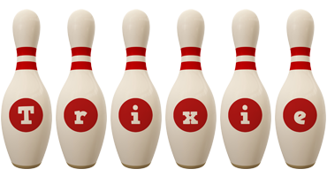 Trixie bowling-pin logo