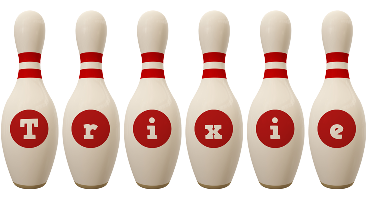 Trixie bowling-pin logo
