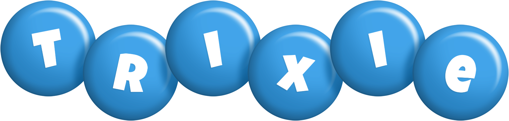 Trixie candy-blue logo