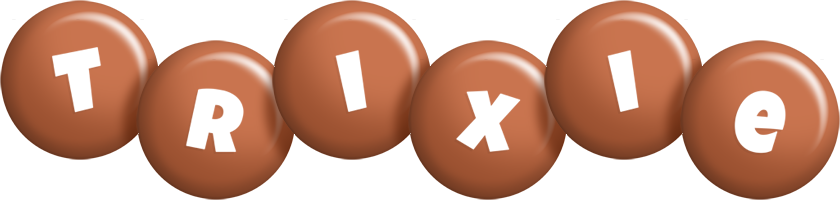 Trixie candy-brown logo