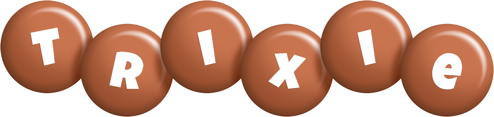 Trixie candy-brown logo
