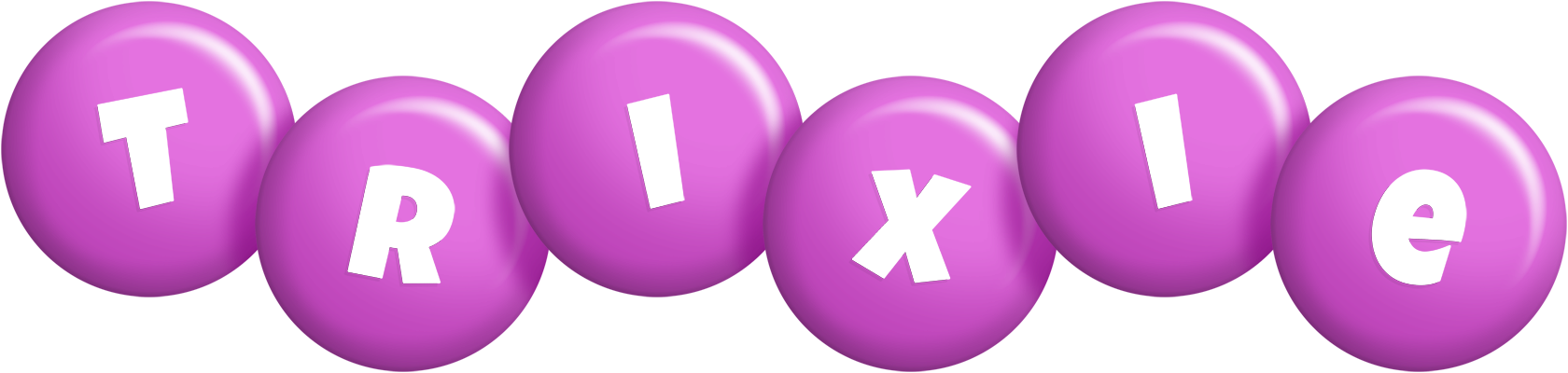 Trixie candy-purple logo