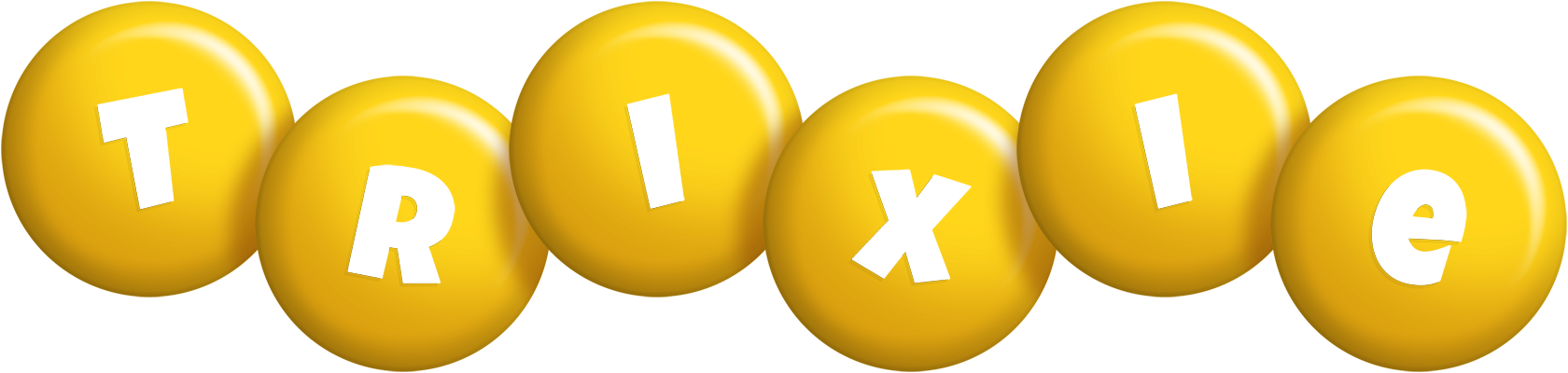 Trixie candy-yellow logo