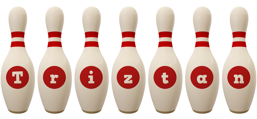 Triztan bowling-pin logo