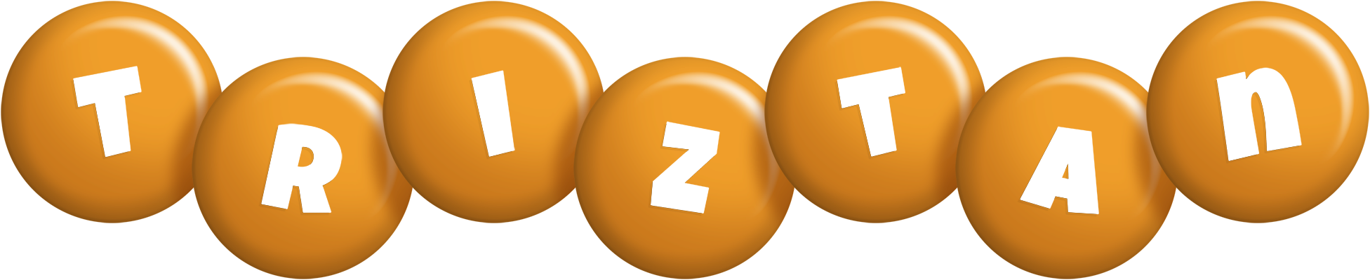 Triztan candy-orange logo