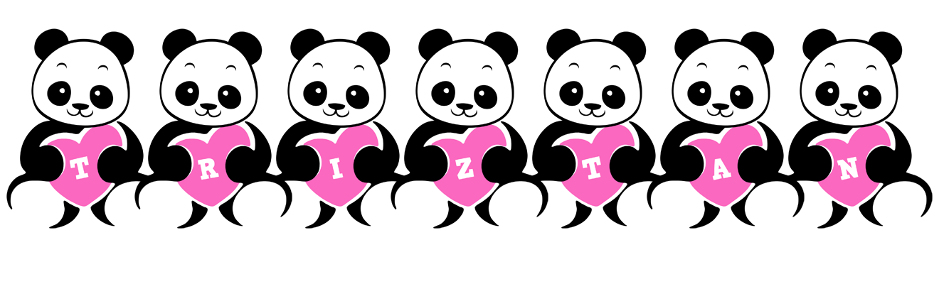 Triztan love-panda logo