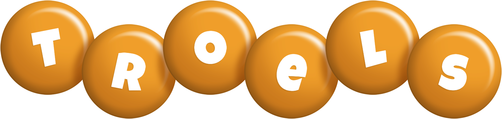 Troels candy-orange logo
