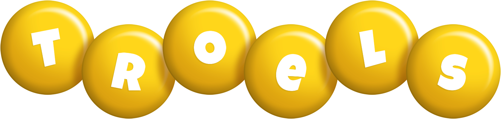 Troels candy-yellow logo