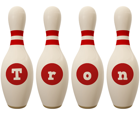 Tron bowling-pin logo