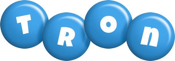 Tron candy-blue logo