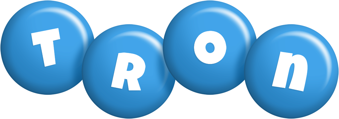 Tron candy-blue logo