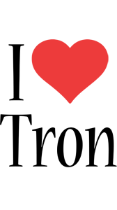 Tron i-love logo