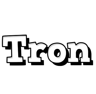 Tron snowing logo