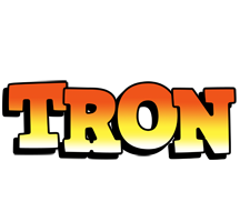 Tron sunset logo