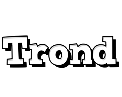 Trond snowing logo