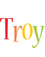 Troy birthday logo