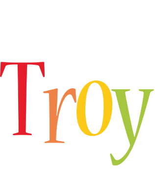 Troy birthday logo