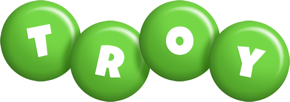 Troy candy-green logo