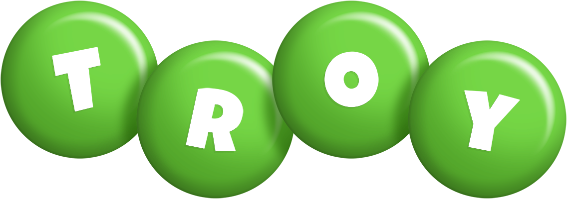 Troy candy-green logo