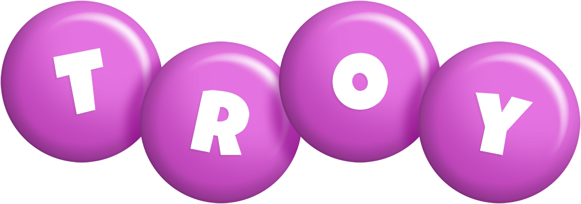 Troy candy-purple logo