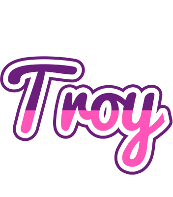 Troy cheerful logo