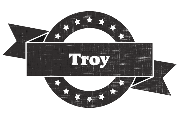 Troy grunge logo