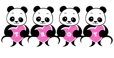Troy love-panda logo