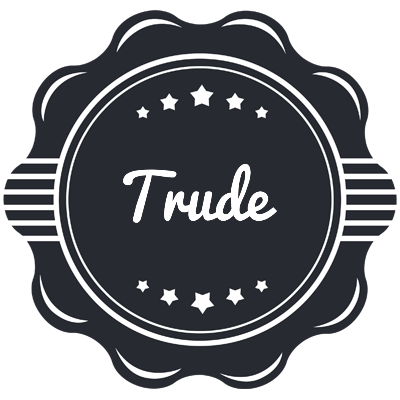 Trude badge logo