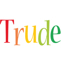 Trude birthday logo