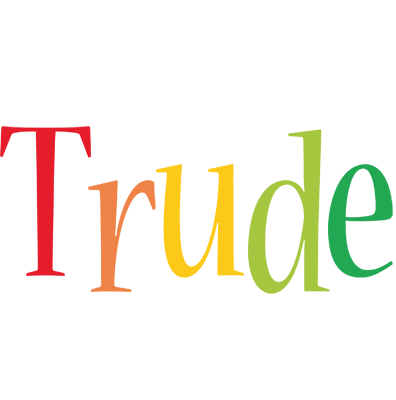 Trude birthday logo