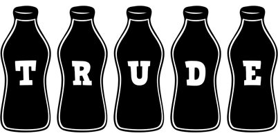 Trude bottle logo